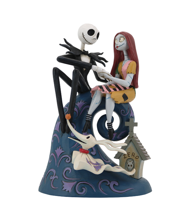 Jim Shore Disney Traditions Nightmare Jack, Sally, Zero and his Gravestone