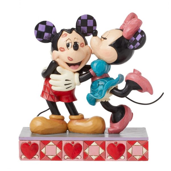 Jim Shore Disney Traditions Hugs & Kisses (Mickey & Minnie Love Figurine)