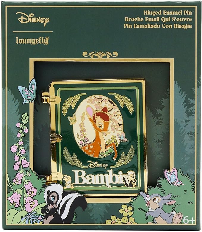 Loungefly Disney Bambi Book 3 Inch Collector Box Pin