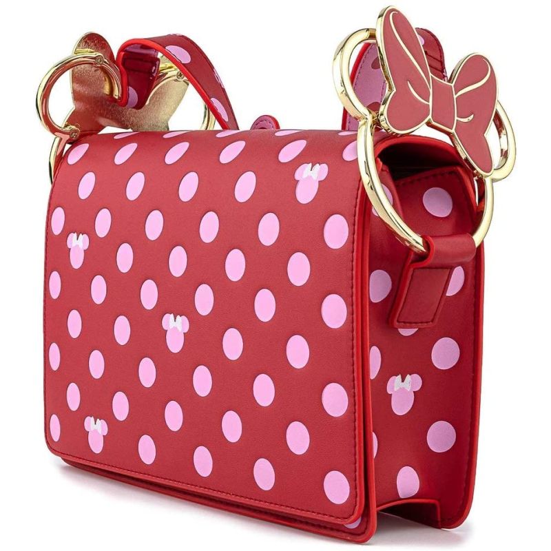 pink polka dot luggage