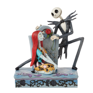 Jim Shore Disney Traditions A Grave Affair (Jack & Sally Gravestone Figurine)