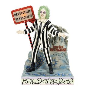 Beetlejuice By Jim Shore - Beetlejuice Led Sign & Gravestone Figurine