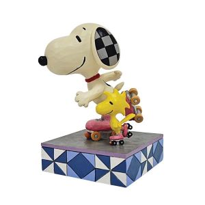 Jim Shore Peanuts The Wheel Deal (Snoopy Roller Skating Figurine)