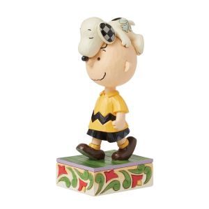 Jim Shore Peanuts Head Honcho (Snoopy on Charlie Brown's Head Figurine)