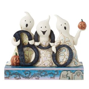 Jim Shore Heartwood Creek Boo Crew (Ghostly Boo Sign)