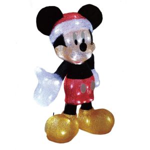 Disney By Department 56 Mickey Mouse Large Christmas Lit Figurine