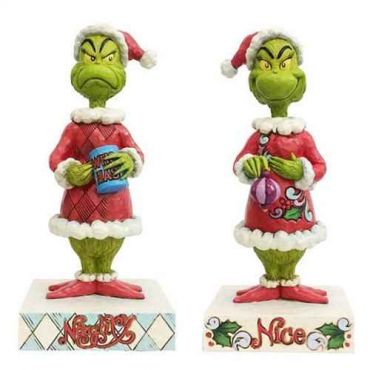 Jim Shore Two-Sided Naughty/Nice Grinch