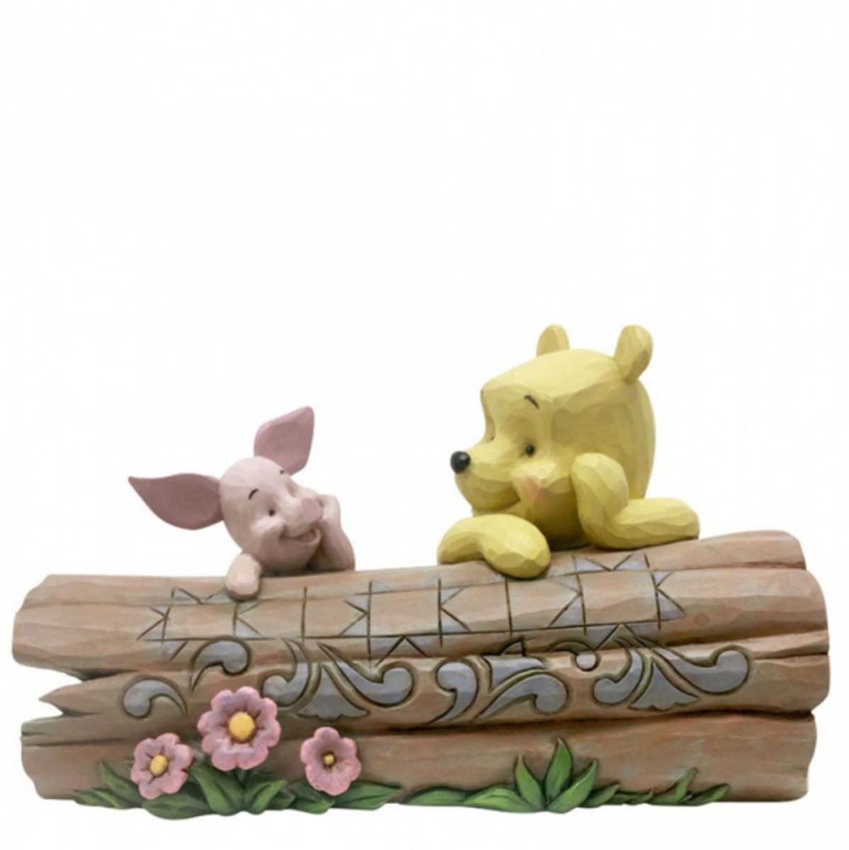 Jim Shore Disney Traditions Pooh and Piglet on Log