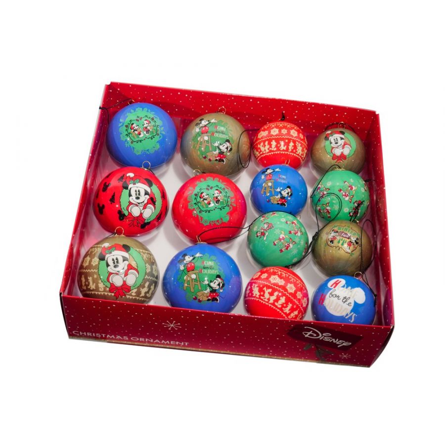 Kurt Adler Set of 14 Mixed Mickey Baubles