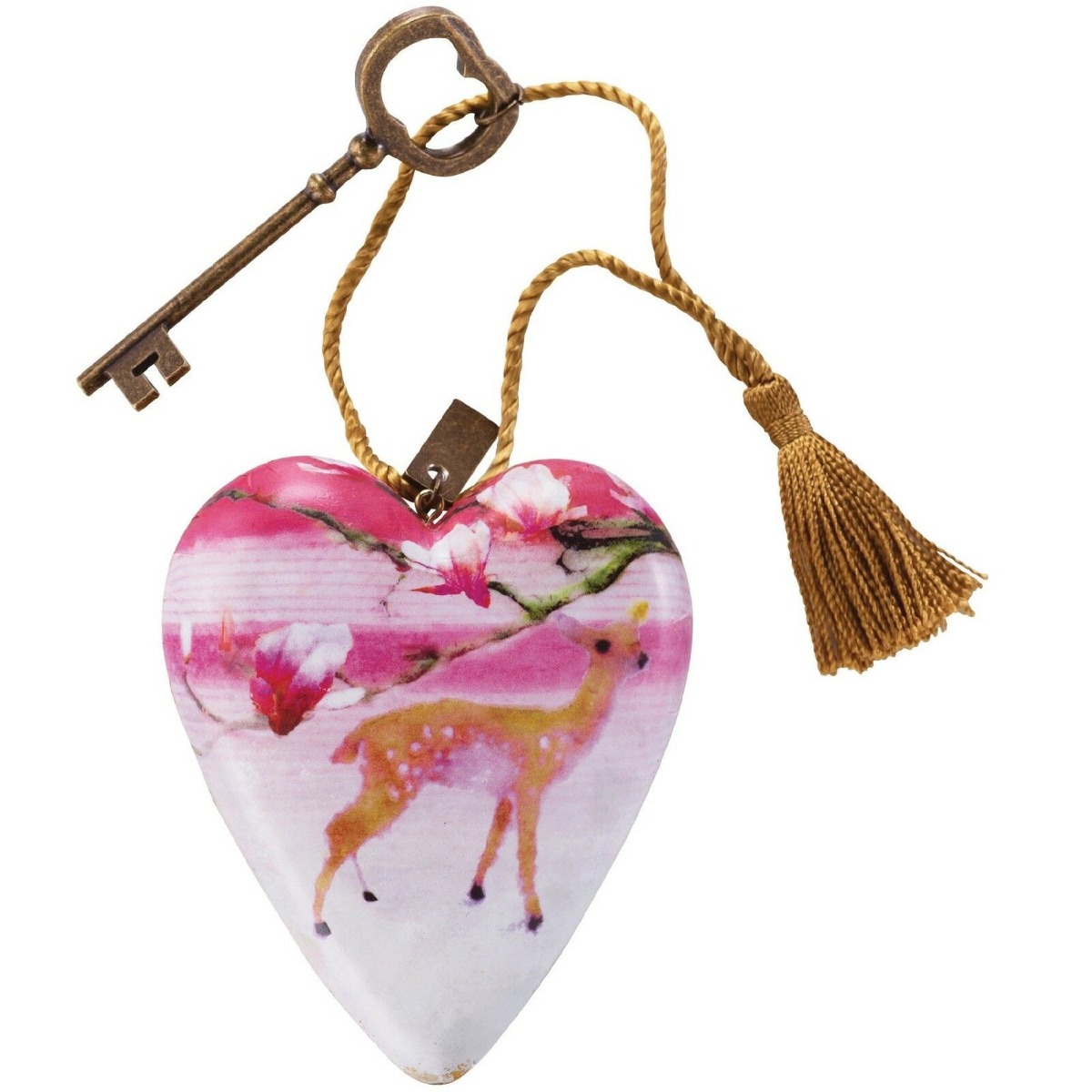 Art Heart Floral Deer - 1003480019