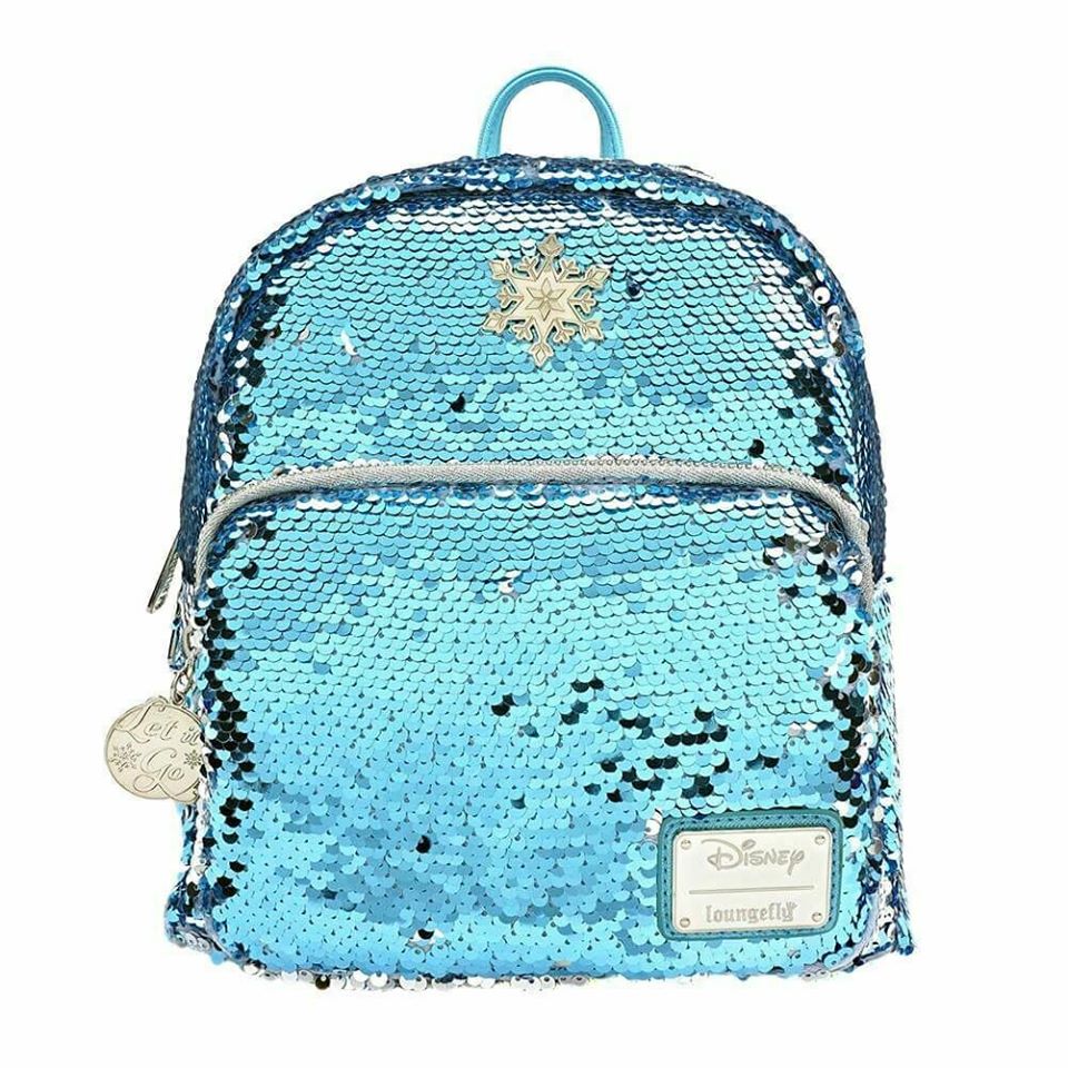 Loungefly Disney Frozen Elsa Reversible Sequin Mini Backpack - WDBK0935