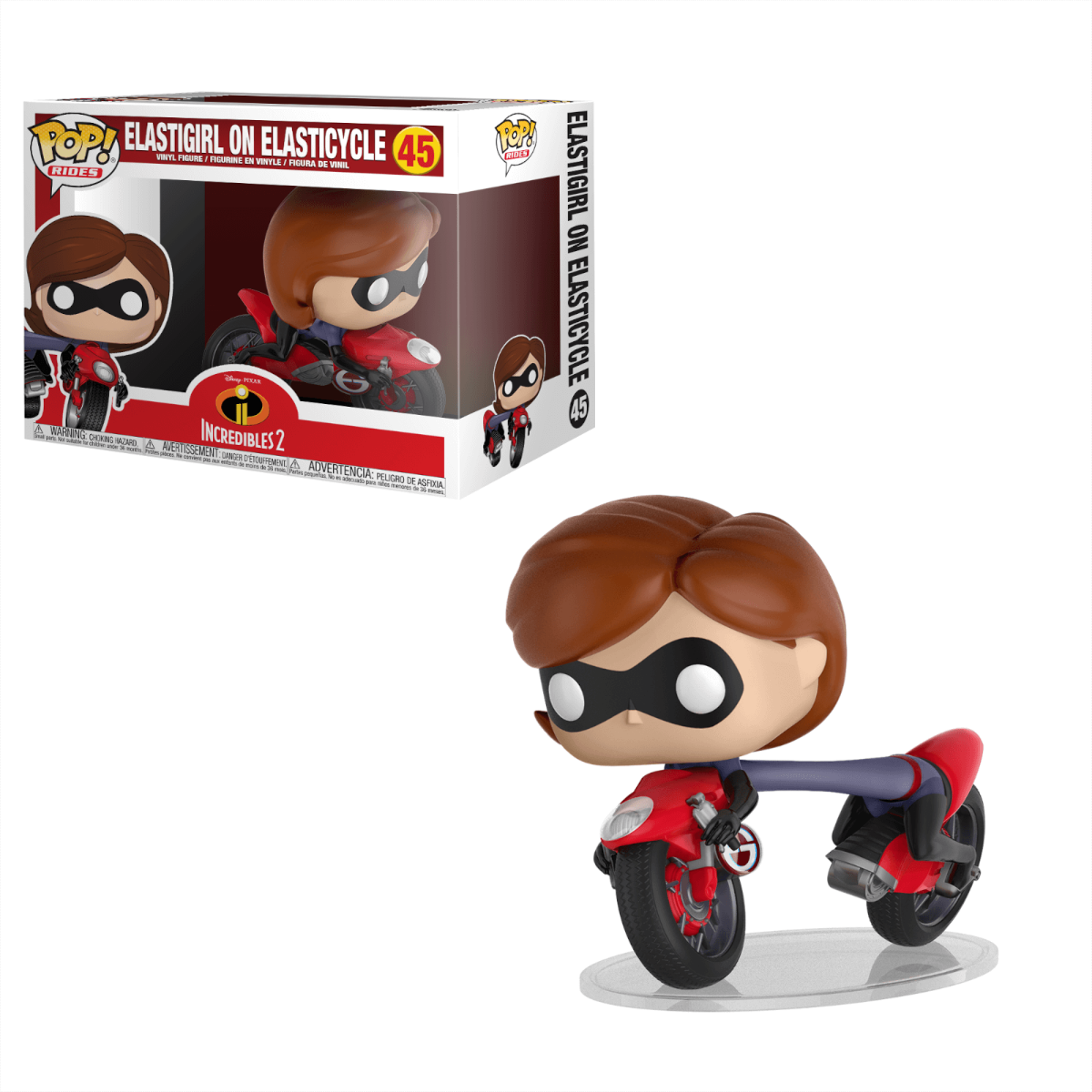 Funko Pop Vinyl  Incredibles POP Rides Disney Bike and Elastigirl Figure