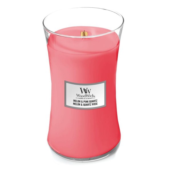 Woodwick Candles Melon Pink Quartz Large Hourglass