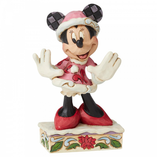 Disney Traditions Festive Fashionista (Minnie Mouse Christmas Figurine)