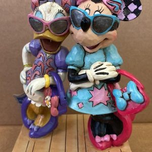 Jim Shore Disney Traditions Fashionista Minnie and Daisy Figurine - SIGNED JIM SHORE