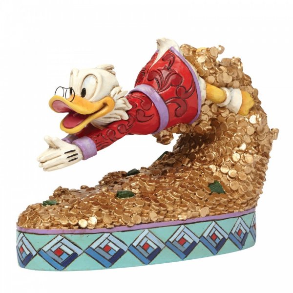 Jim Shore Disney Traditions Treasure Dive (Scrooge McDuck Figurine)