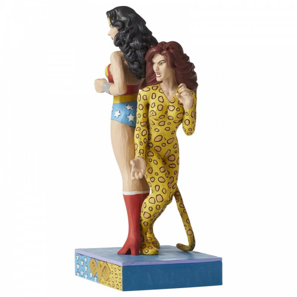 Jim Shore DC Wonder Woman and Cheetah Figurine