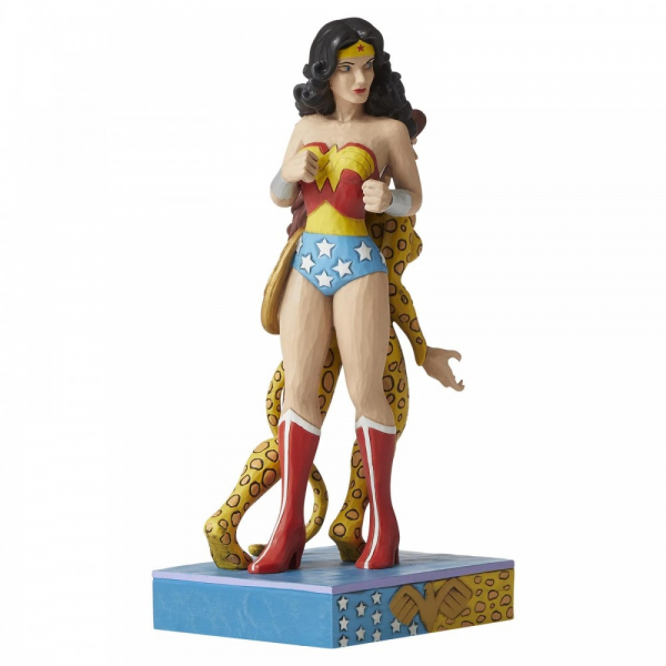 Jim Shore DC Wonder Woman and Cheetah Figurine