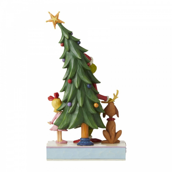 Jim Shore Grinch, Max and Cindy Decorating Tree Figurine - 6006567