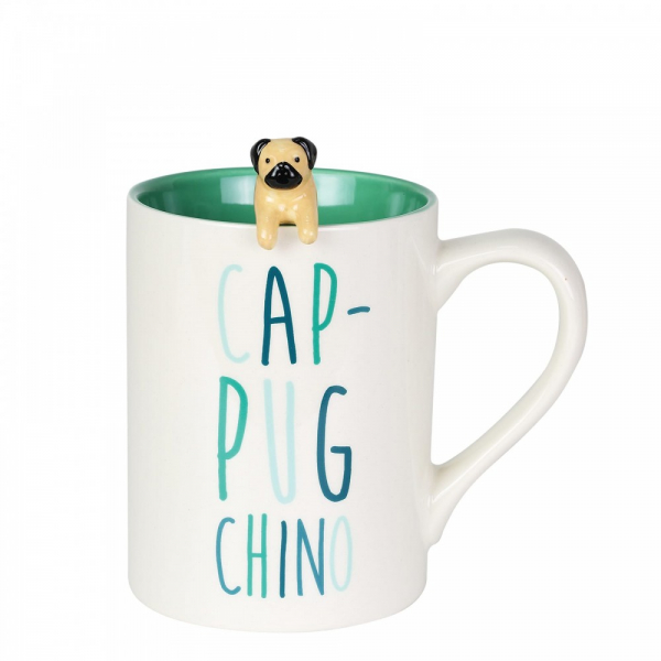 Our Name Is Mug Cup-Pug-Chino Mug with Sculpted Spoon Set - 6003683