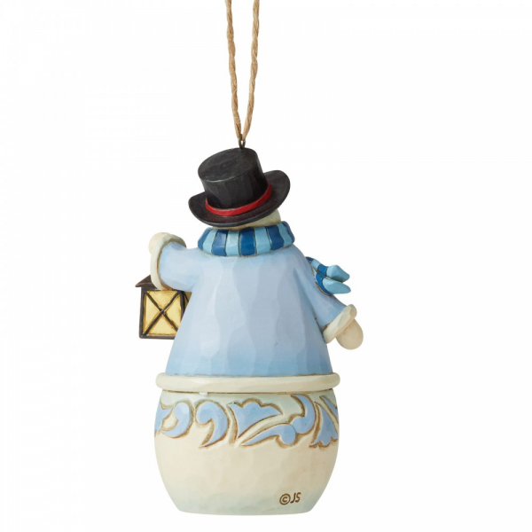 Jim Shore Heartwood Creek Snowman with Village Scene (Hanging Ornament) - 6006678