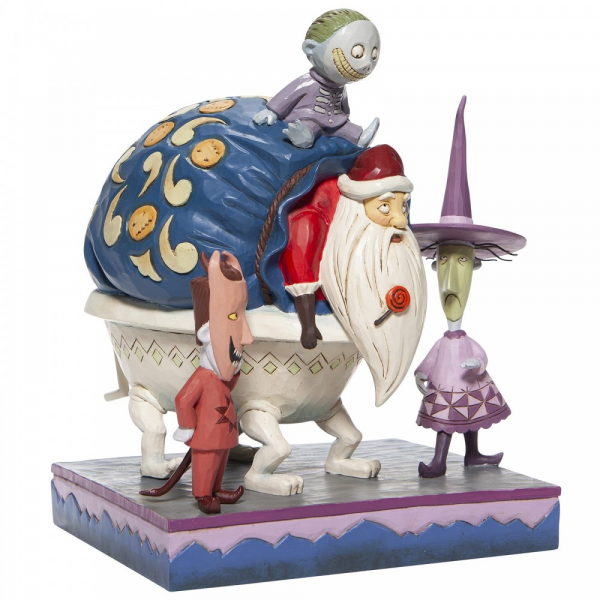 Disney Traditions Lock, Shock and Barrel with Santa Figurine