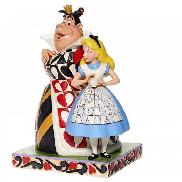 Disney Traditions Chaos and Curiousity - Alice and the Queen of Hearts Figurine