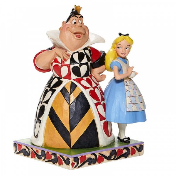 Disney Traditions Chaos and Curiousity - Alice and the Queen of Hearts Figurine