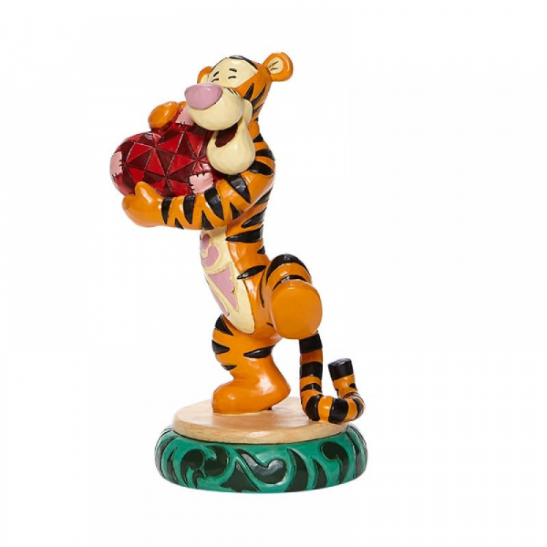 Disney Traditions Heartfelt Hug - Tigger Holding Heart Figurine