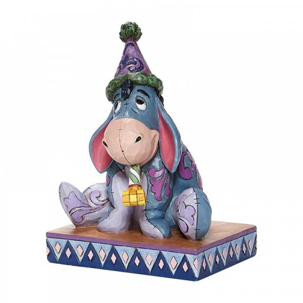 Disney Traditions Birthday Blues Eeyore with Birthday Hat Figurine