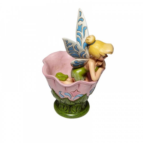 Disney Traditions A Spot of Tink - Tinkerbell Sitting in a Flower Figurine