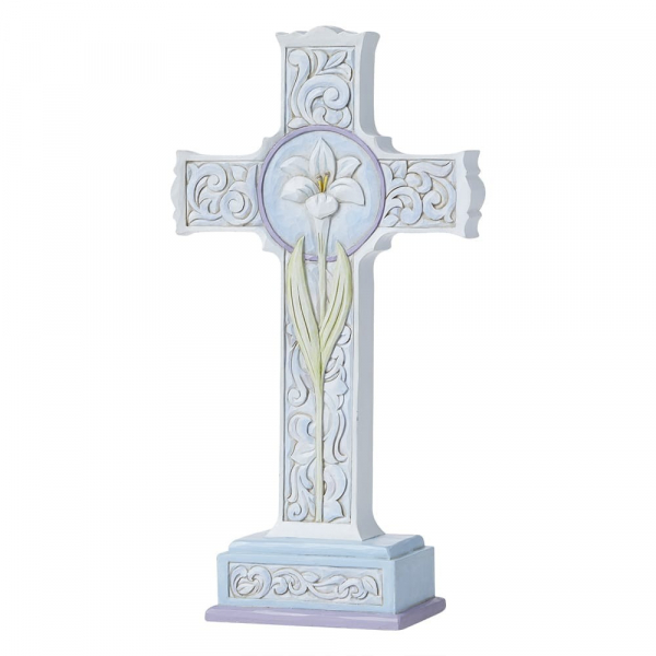 Jim Shore Heartwood Two Sided Standing Cross Figurine - 6008405