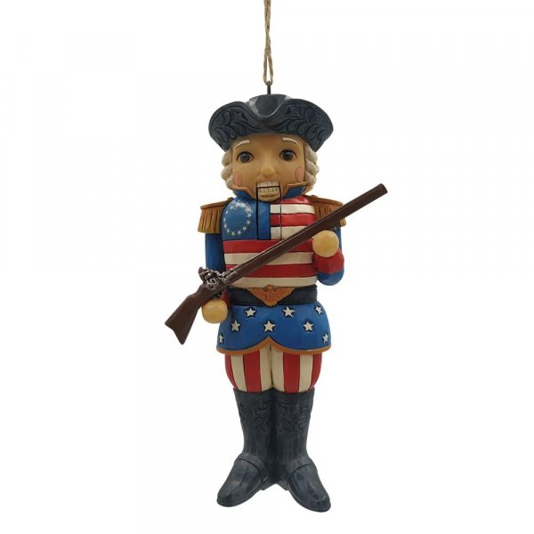 Jim Shore Heartwood Creek American Nutcracker Hanging Ornament