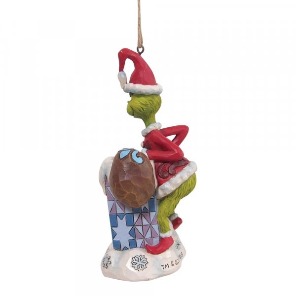 Jim Shore Grinch Climbing in Chimney Hanging Ornament