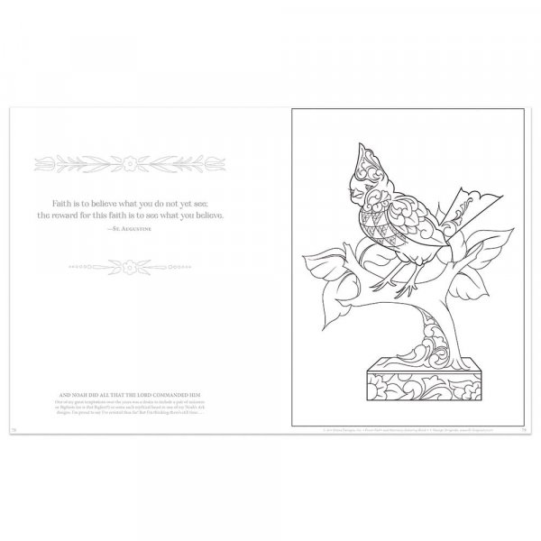 Jim Shore Faith and Harmony Colouring Book