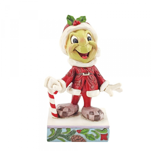 Disney Traditions Jiminy Cricket Dressed as Santa Claus - 6008986