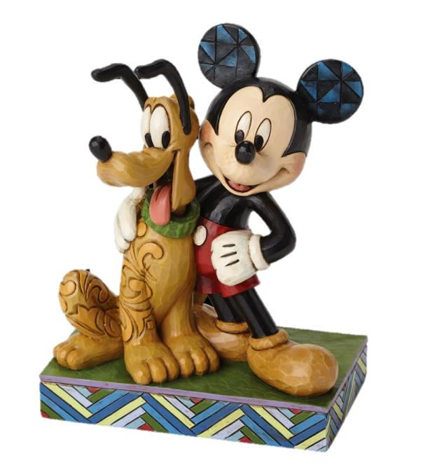 Jim Shore Disney Traditions Best Pals (Mickey and Pluto Figurine)