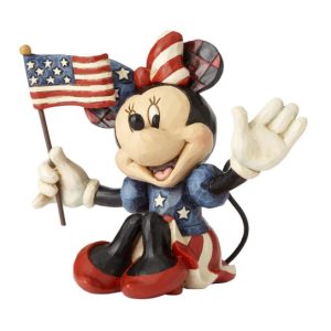 Jim Shore Disney Traditions Minnie Patriotic (Minnie Mini Figurine)