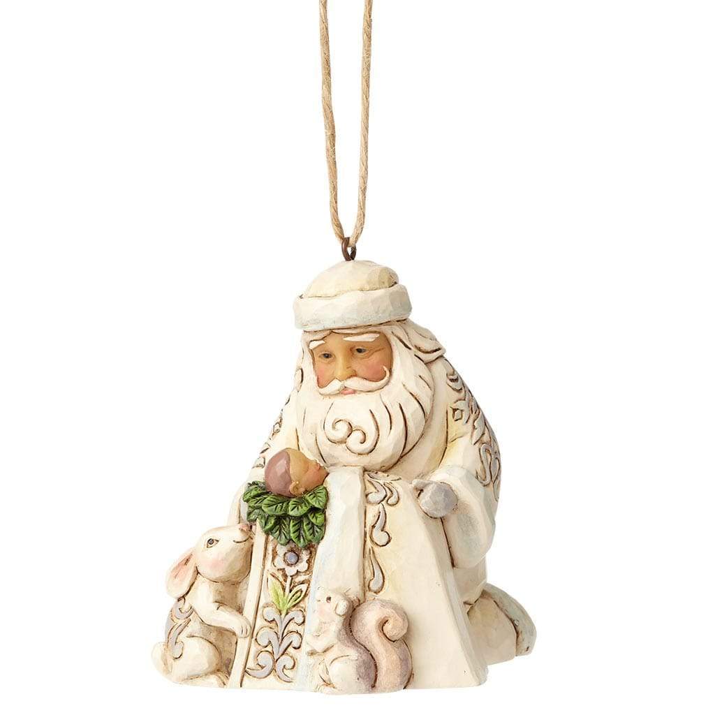 Heartwood Creek Santa with Baby Jesus Hanging Ornament - 4058743