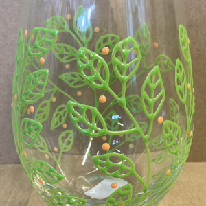 Enesco Spring Leaves Stemless Glass