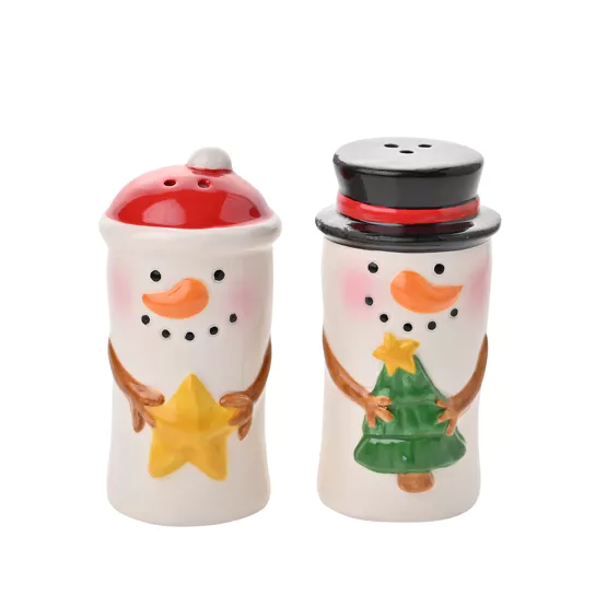 Santa & Snowman Salt & Pepper Shakers