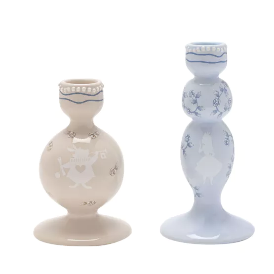 Disney Alice in Wonderland Set of 2 Taper Candle Holders