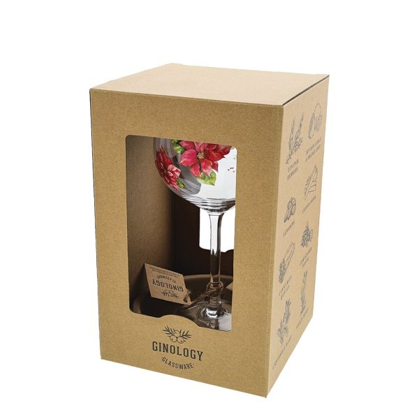 Ginology Red Poinsettia Copa Gin Glass