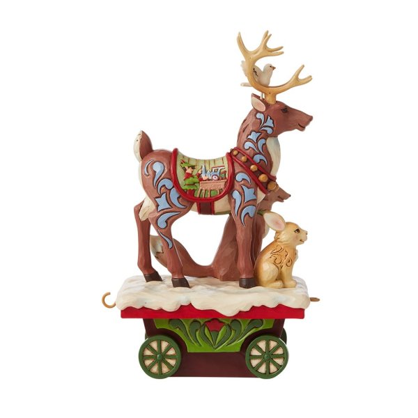 Jim Shore Heartwood Creek Reindeer Train Car