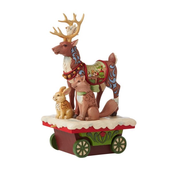 Jim Shore Heartwood Creek Reindeer Train Car