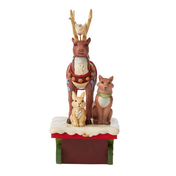 Jim Shore Heartwood Creek Reindeer Train Car