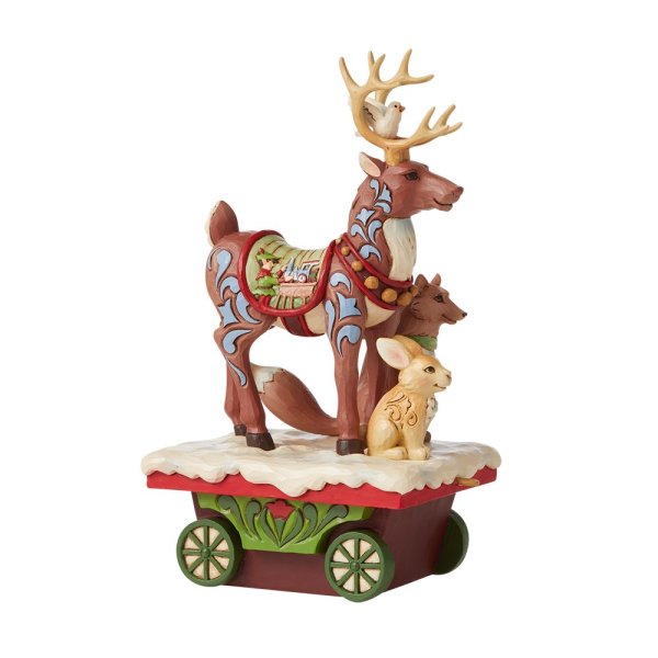 Jim Shore Heartwood Creek Reindeer Train Car