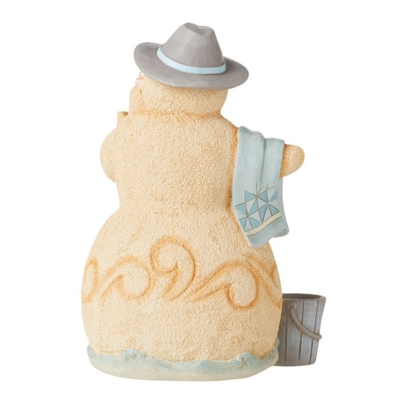 Jim Shore Heartwood Creek Snowman with Beach Towel Figurine