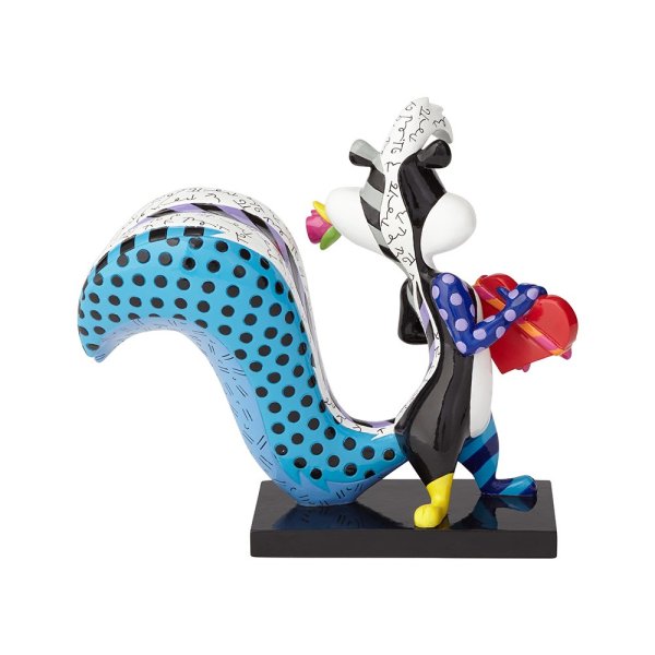 Britto looney Tunes Pepe Le Pew with Flower Figurine