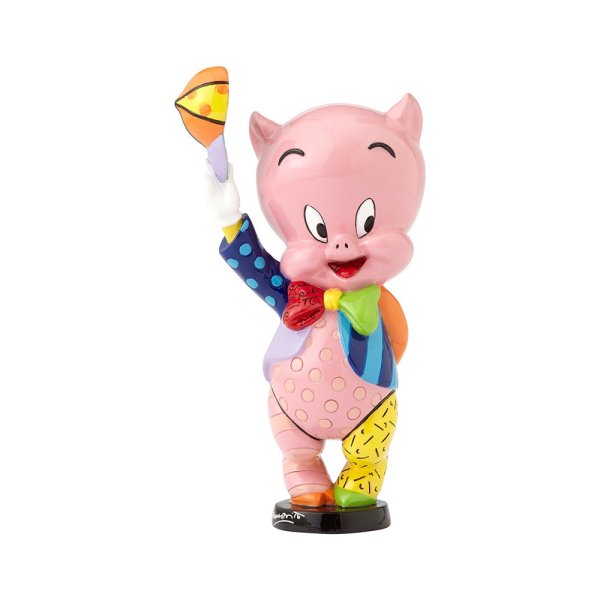 Britto Looney Tunes Porky Pig with Baseball Cap Figurine